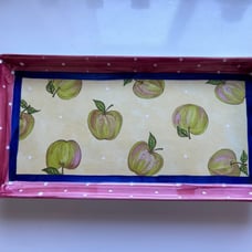 Essex Collection Ceramic Rectangular Serving Tray Fruit Punch