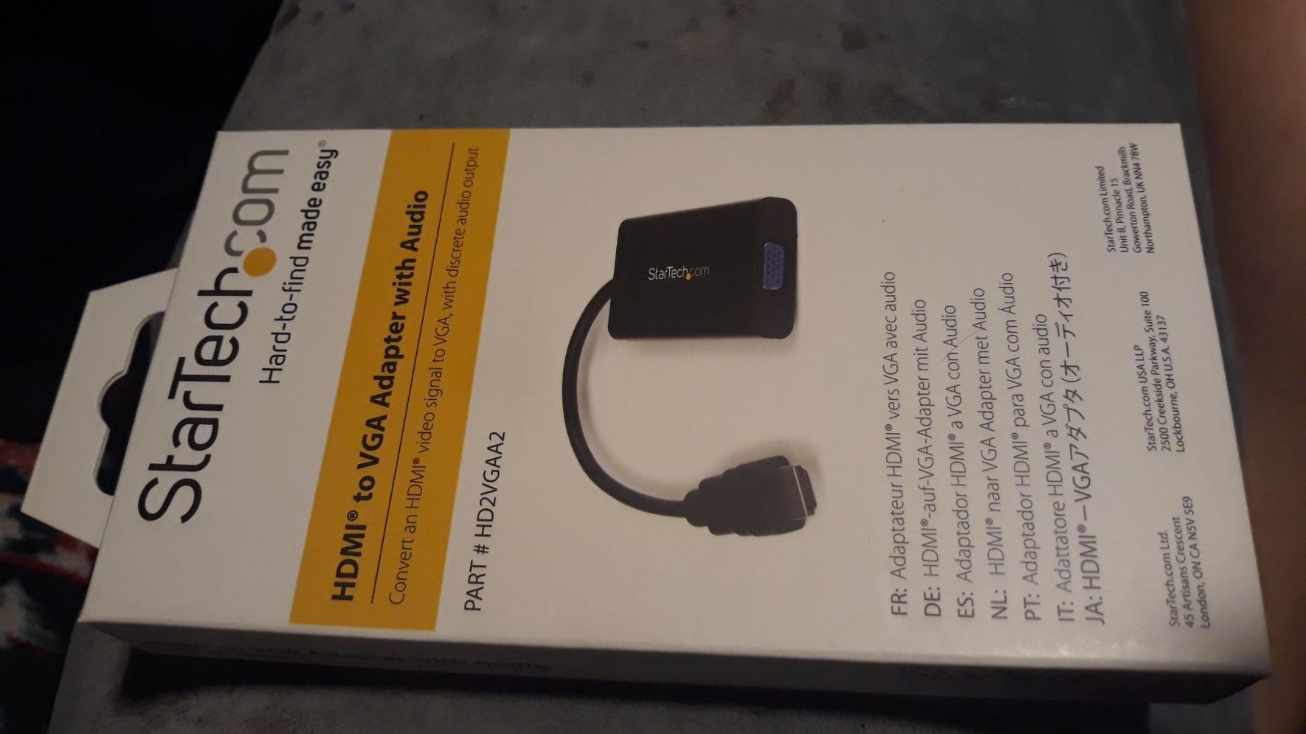 Hdmi to VGA adapter with audio