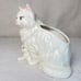 Vintage Porcelain Cat & Kitten Plant Pot | 1980s Scioto Ceramic Persian Kitty