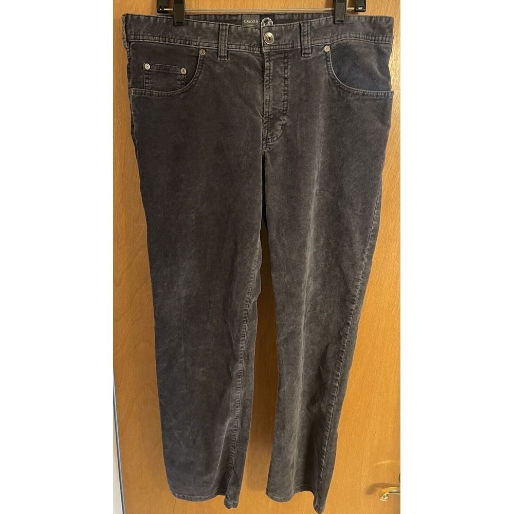 Gardeur Men's 1920 Label Corduroy Gray Pants Nigel 1 Style 36 X 30 German