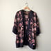 Rare Vintage VICTORIA'S SECRET Gold Label Satin Floral Kimono Robe