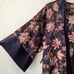 Rare Vintage VICTORIA'S SECRET Gold Label Satin Floral Kimono Robe