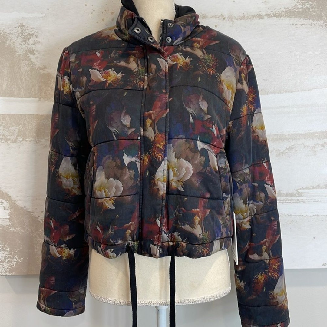 Marrakech (Anthropologie) Floral Bomber Jacket