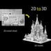 3D metal jigsaw puzzle model