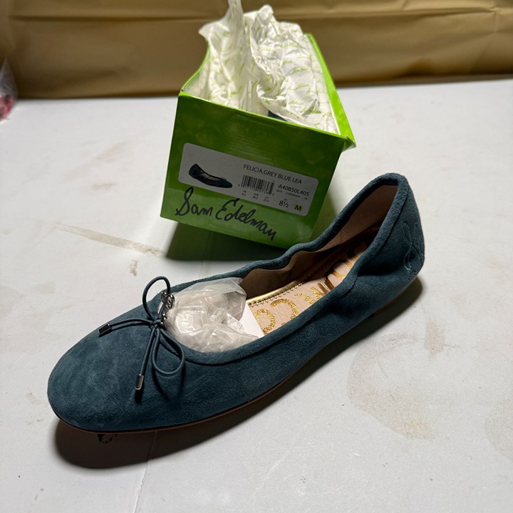 Sam Edelman Women's Petrol Blue Felicia Flats Size 8.5 NEW