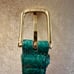 Genuine snake skin teal belt