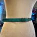 Genuine snake skin teal belt