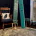 Genuine snake skin teal belt