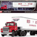 Ford LT-9000 Day Cab with Vintage 40' Dry Goods Tandem-Axle Trailer