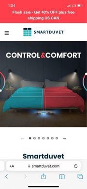 Smart duvet bed cover heating and cooling bed cover