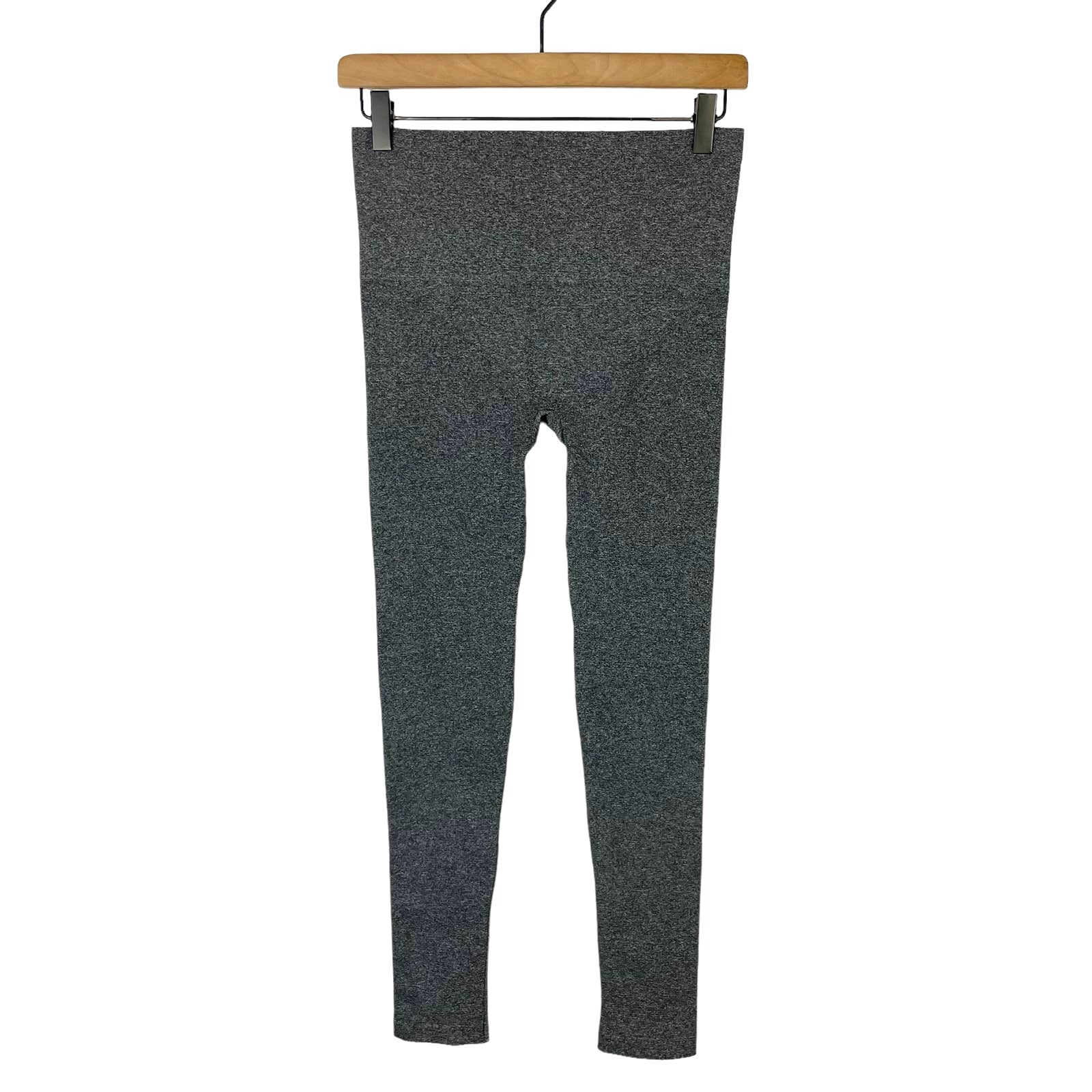 Spanx Look At Me Now Gray Seamless Full Length High Waist Leggings