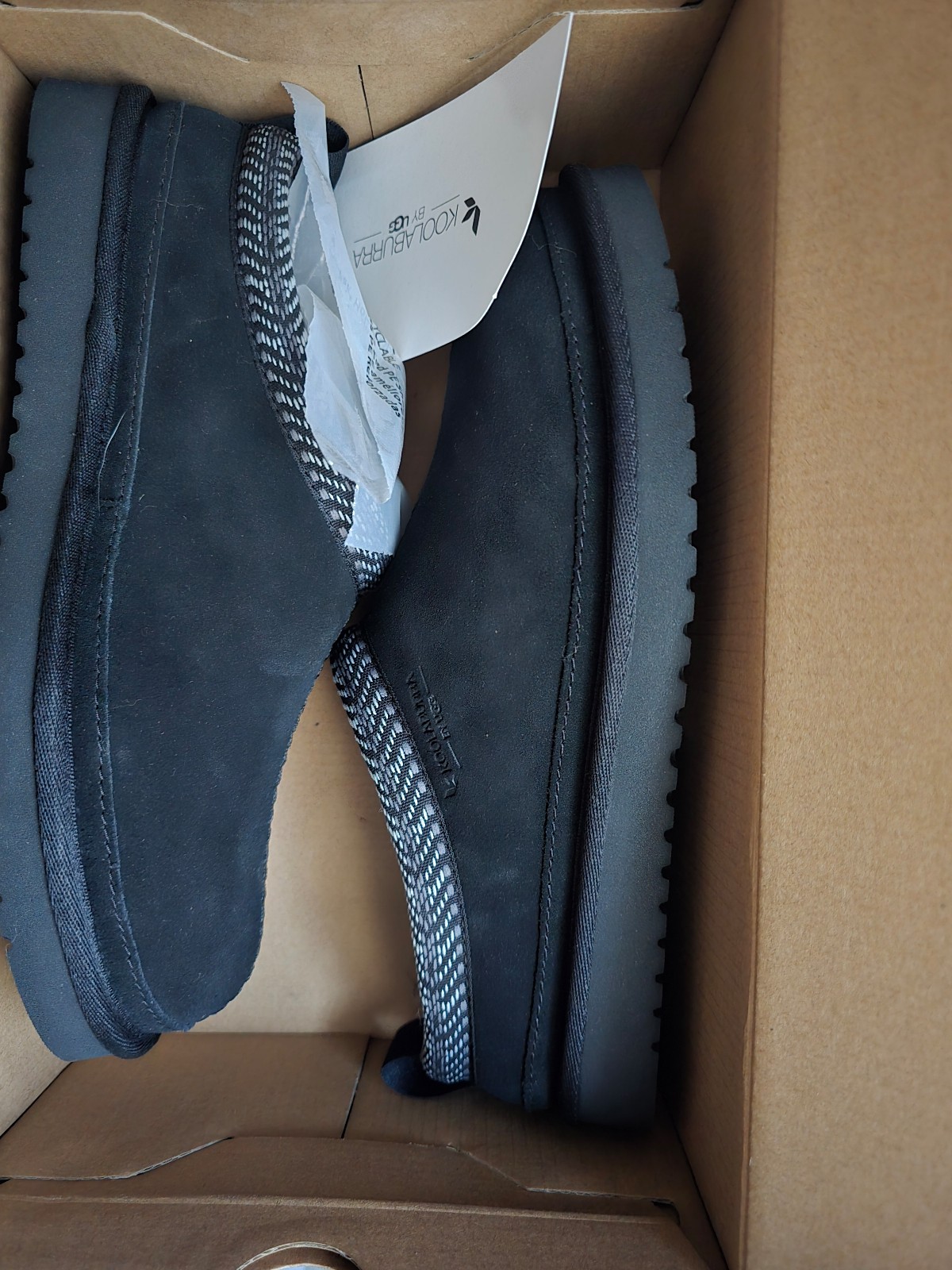 UGG black burree new in box size 8
