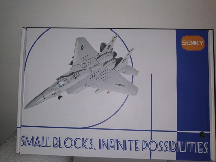 SEMKY Military F-15 Eagle Fighter Jet Air Force Building Block Set (262 Pieces)