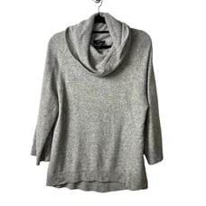 C by Bloomingdale’s 100% cashmere gray sweater women’s small oversized