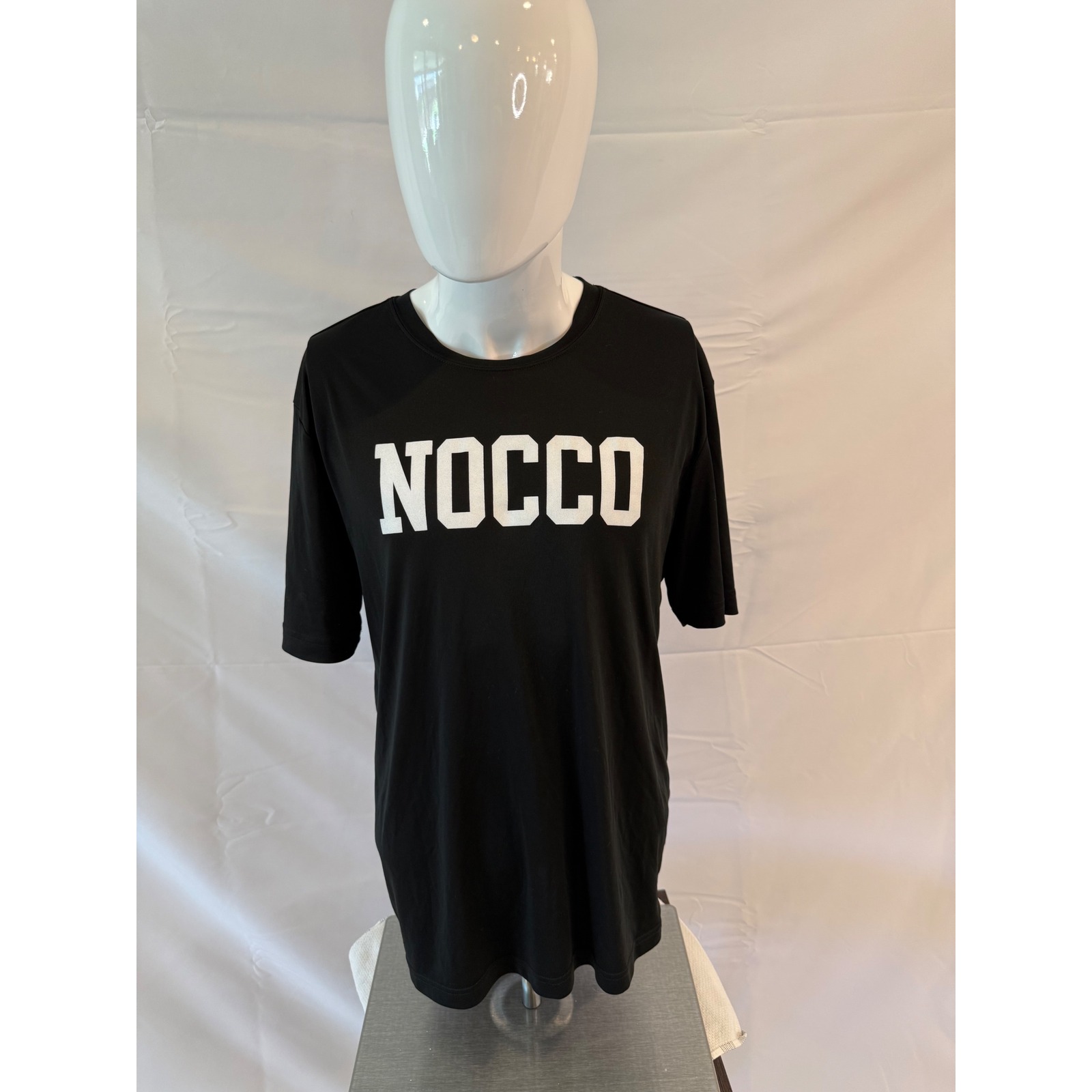 Nocco Graphic T-Shirt Athleisure Activewear Short Sleeve Black Size L