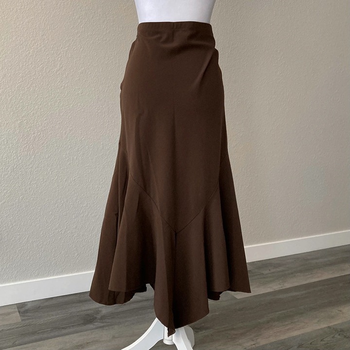 brown fairygrunge maxi skirt