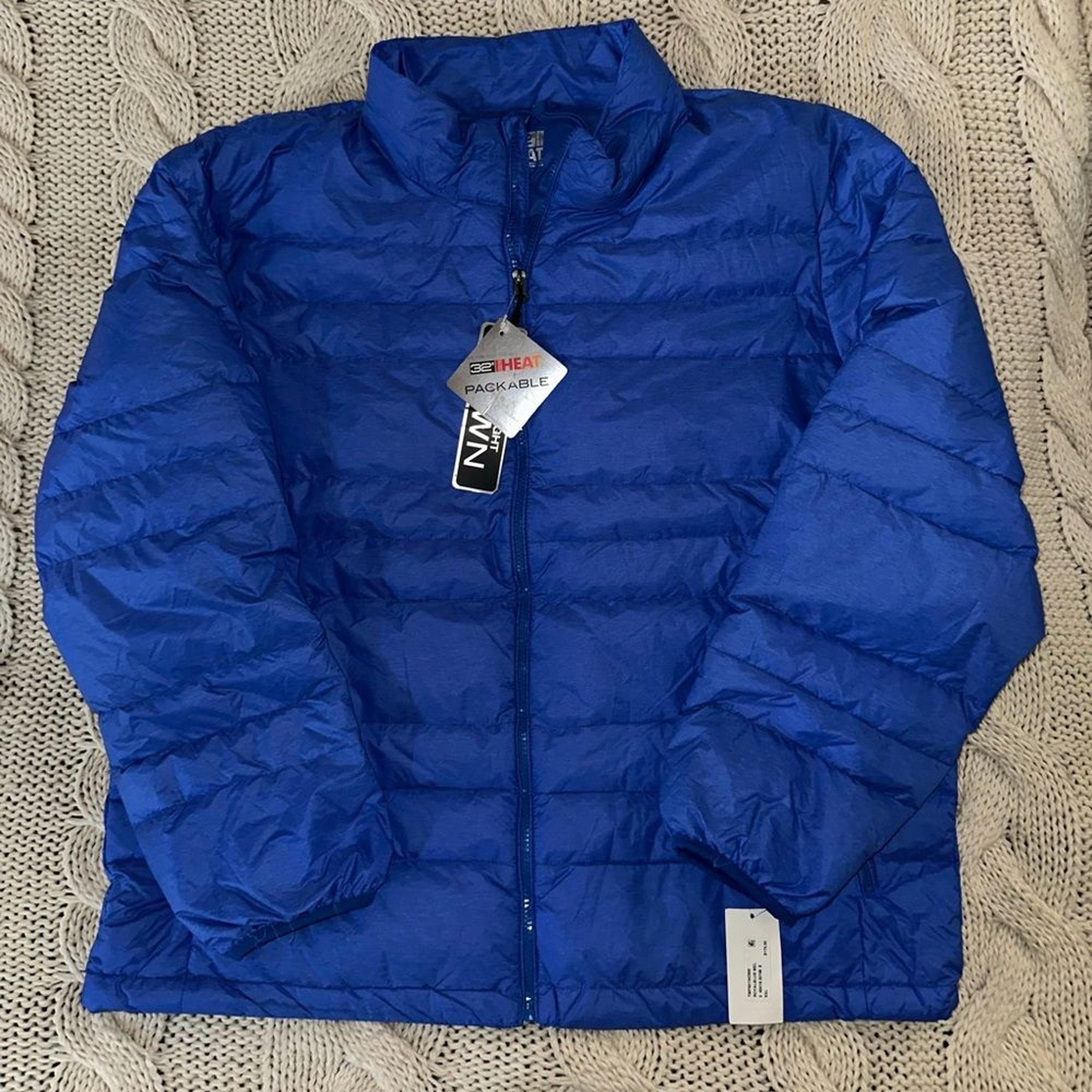 32 degrees heat men's packable puffer jacket