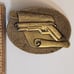 RARE VINTAGE 1979 CONSTITUTION BILL OF RIGHTS 1911 HANDGUN BELT BUCKLE! S/N 408.