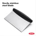 New Good Grips Bench Scraper & Chopper, Stainless Steel, 1 Count