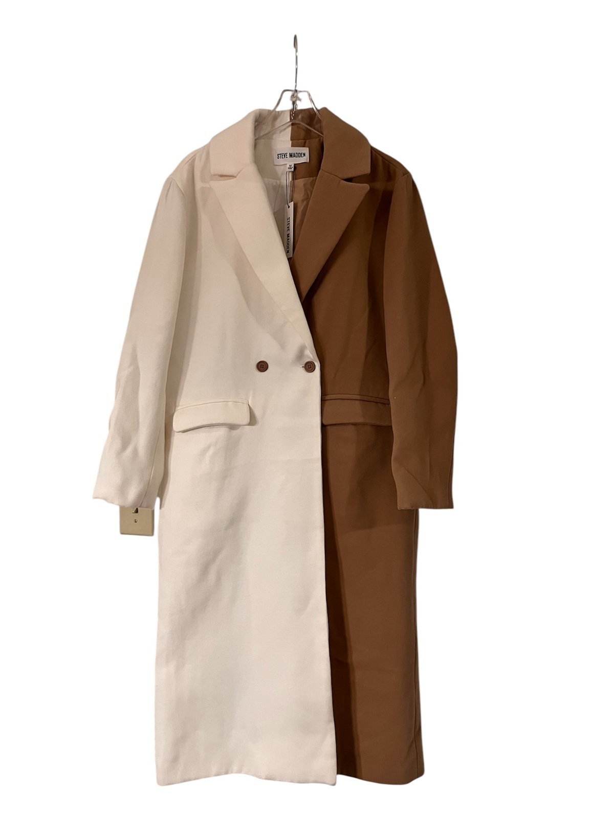Steve Madden Caroline Color blocked Fully Lined Coat