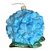 Anthropologie Blue Hydrangea Hand Blown Glass Ornament New Rare Discontinued