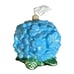 Anthropologie Blue Hydrangea Hand Blown Glass Ornament New Rare Discontinued
