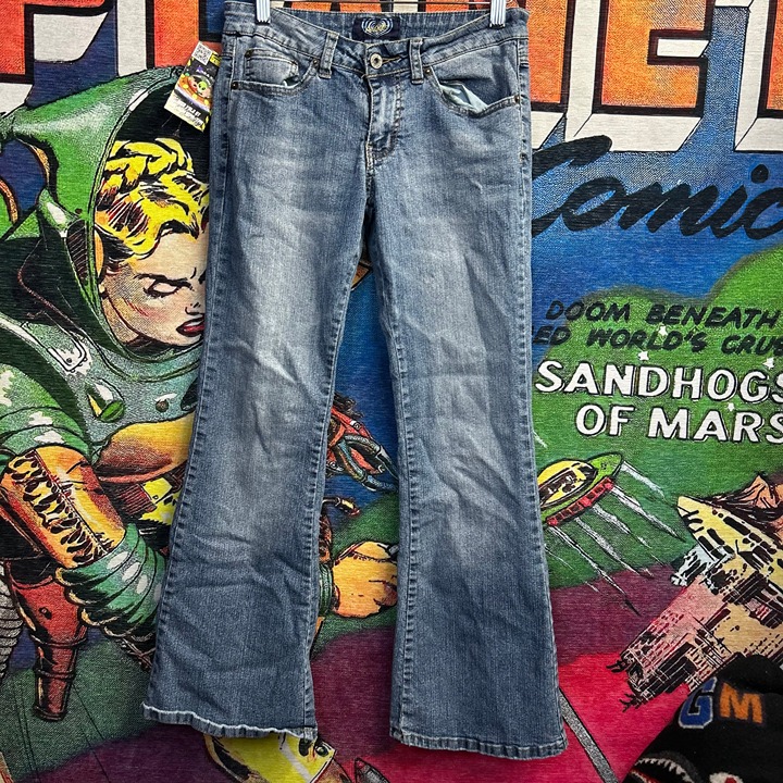Y2K Women’s Flared Angel Jeans Size 29”