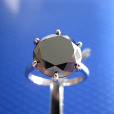 4.52ct 100% REAL NATURAL BLACK DIAMOND RING, CERTIFICATE,FR EE DIA TESTER Size 7