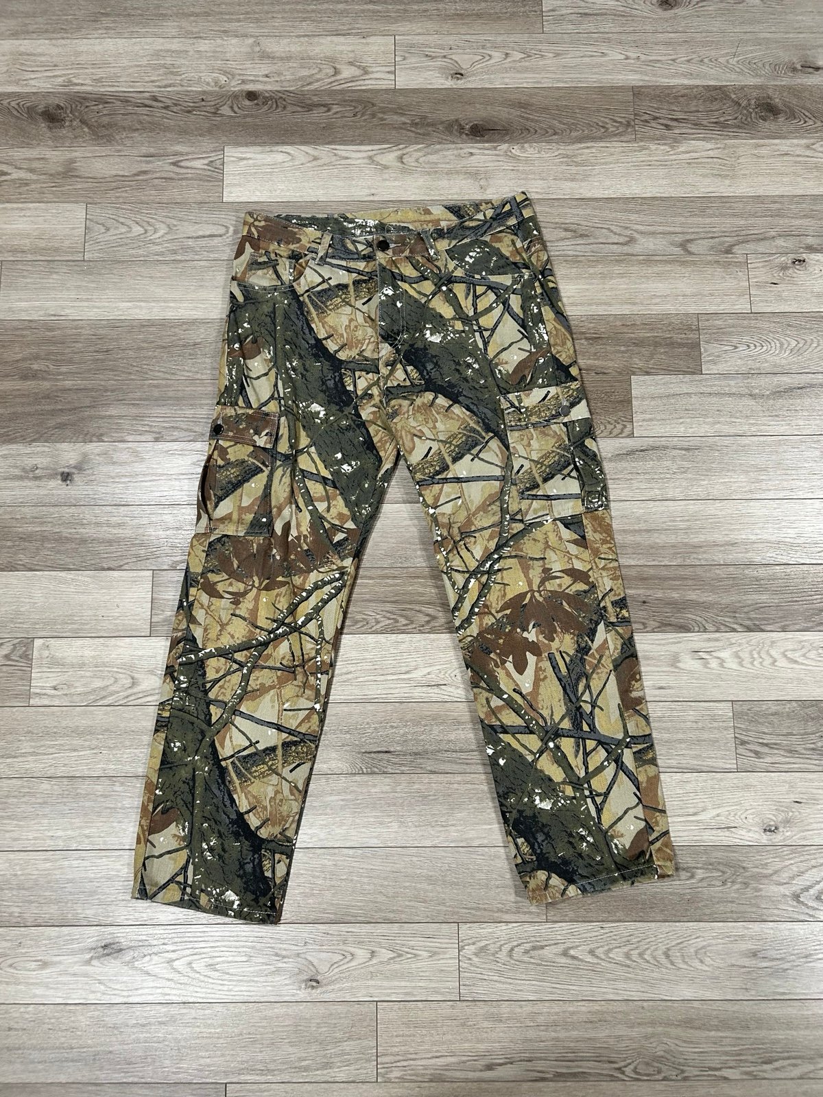 Vintage Green Camo Jeans Denims