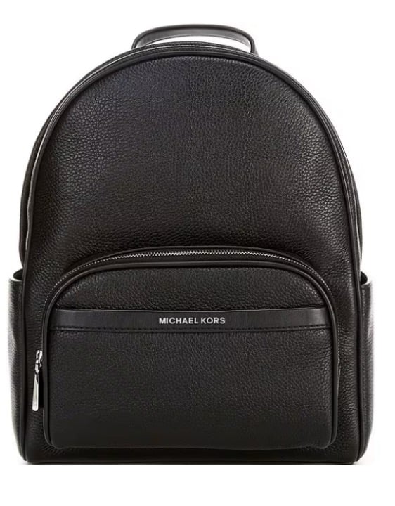 Michael Kors Box Silver Hardware Medium Pebbled Leather Backpack NEW