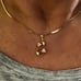 14k Diamond set , post cluster earrings and cluster pendant 0.25 CTW