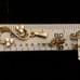 14k Diamond set , post cluster earrings and cluster pendant 0.25 CTW