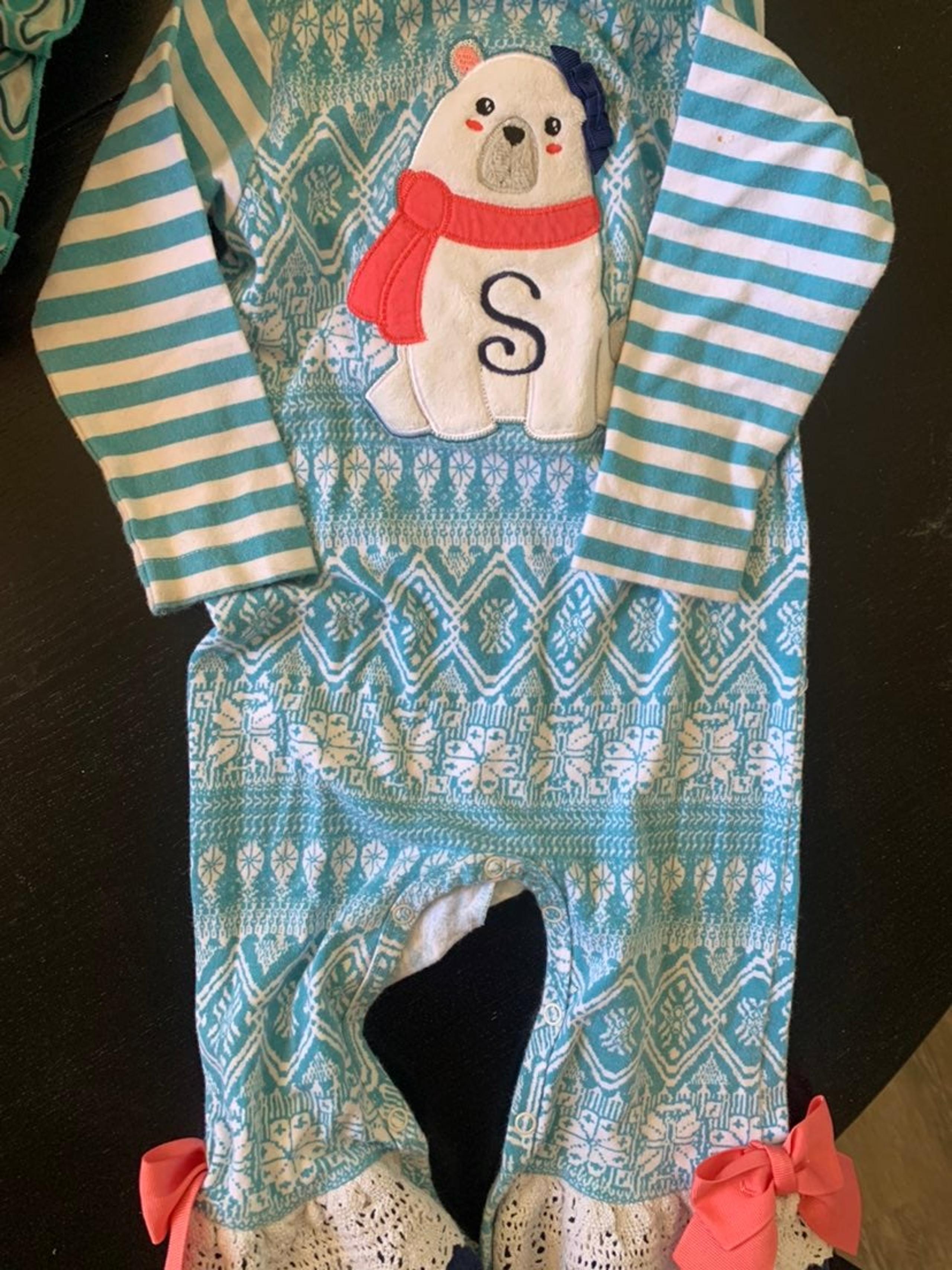 ric rac and ruffles romper 18m