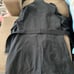 ABRIERTO Black Trench Coat with Belt