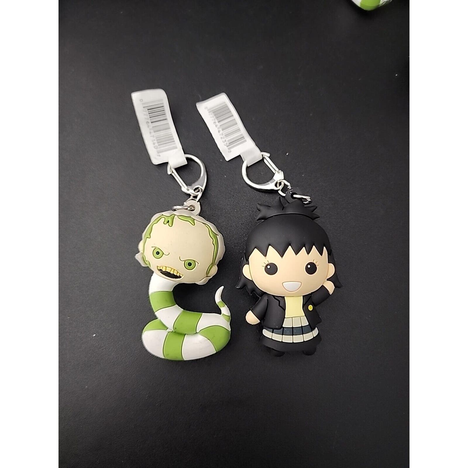 Beetlejuice Blind Bag Keychain SANDWORM And LYDIA Figurals Bag Clips W/ Tags