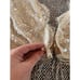 Nidodileda Designer Sequins Crop Shawl Lace Cream Size Small