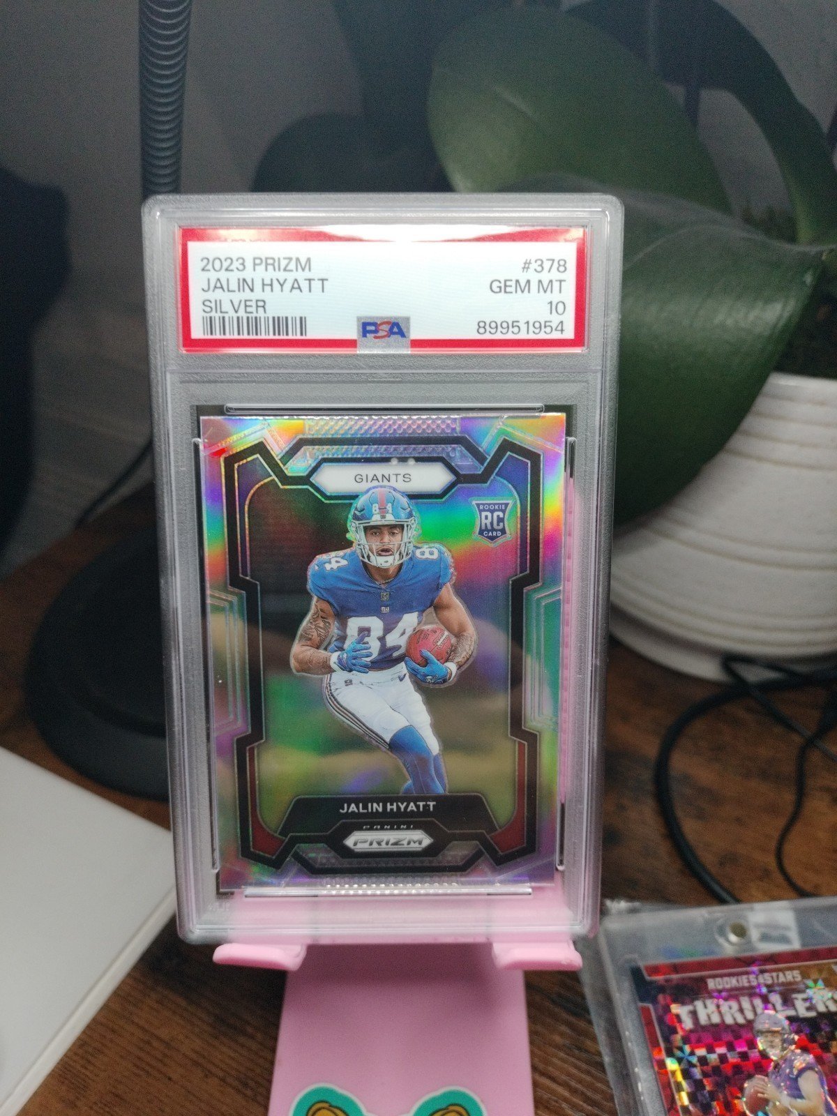 Jalen Hyatt Psa 10 Silver PRIZM rookie refractor