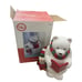 Vintage Caroling Polar Bear & Penguin Christmas Cookie Jar Ceramic W/Box CELLAR