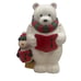 Vintage Caroling Polar Bear & Penguin Christmas Cookie Jar Ceramic W/Box CELLAR