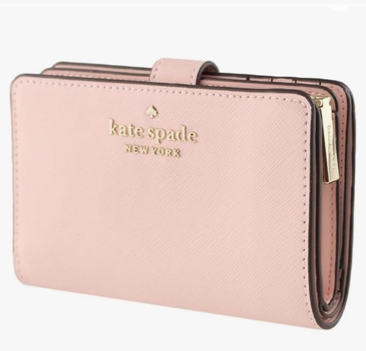Kate Spade Staci Pink Saffiano Leather Wallet NWT 199