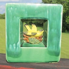 Vintage McCoy Pottery Arcature Bird in a Box Planter