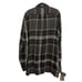 PUBLIC SCHOOL New York Black Plaid Wool Button Up Mini Dress Women's Size Medium