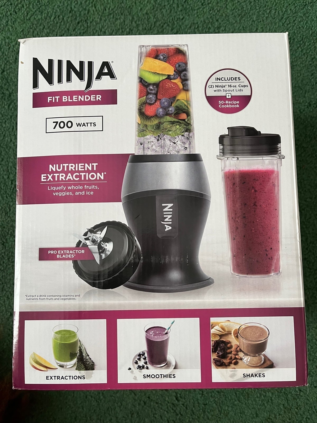 NEW Ninja Fit Blender 700 watts, factory sealed smoothies, shakes, extraction