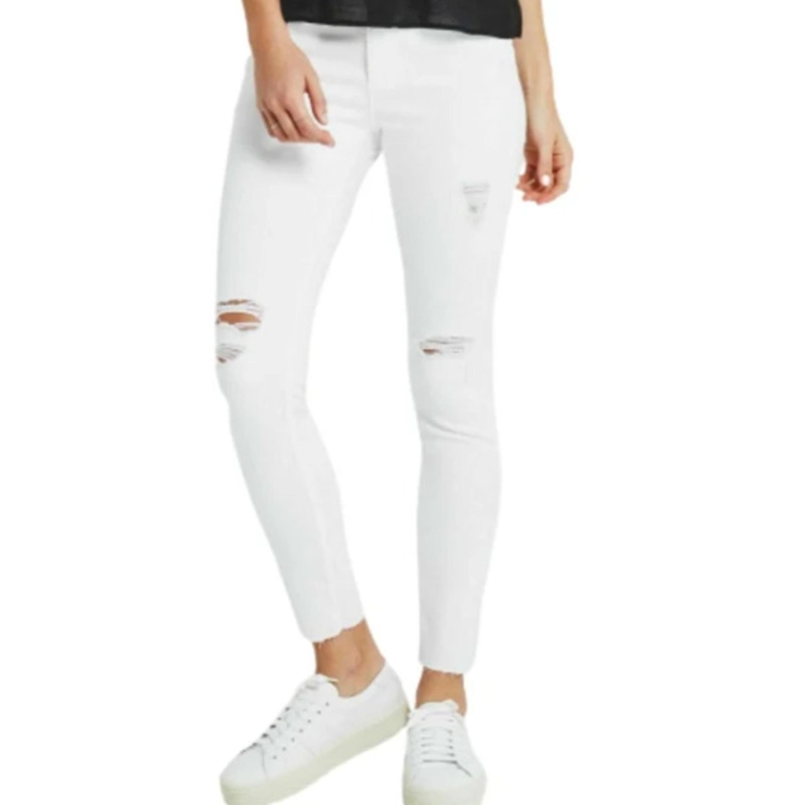AG Adriano Goldschmied Jeans Women's 29R White Skinny Distressed Legging Ankle