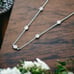 CZ Station Diamond By The Yard Sterling Silver Necklace