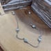 CZ Station Diamond By The Yard Sterling Silver Necklace