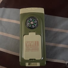 Logo WWII Survivalist Kit with Mirror, Compass and Other Tools