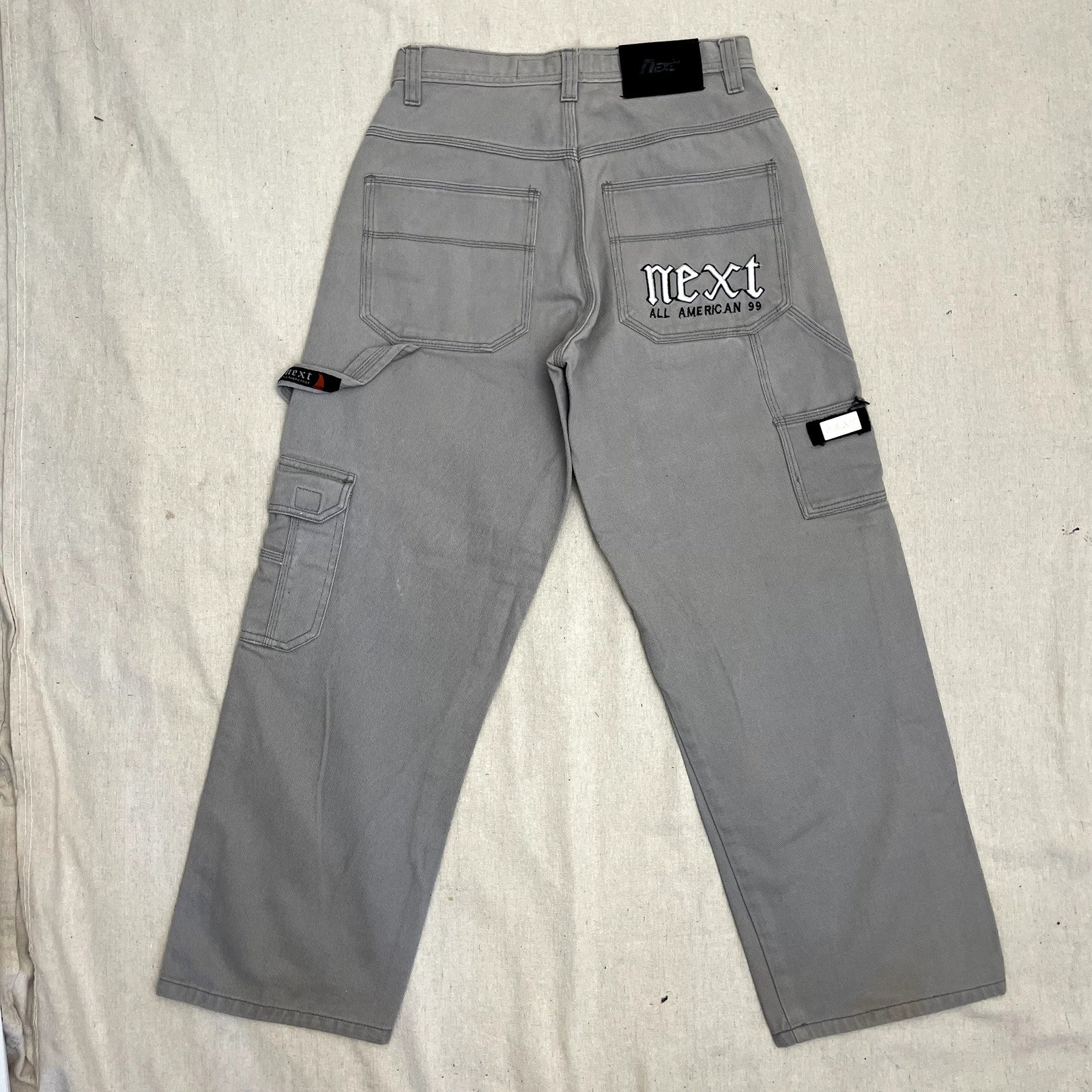 NEXT All American '99 Jeans Streetwear Y2K Vintage 28x28 Embroidered StraightLeg