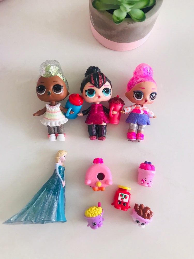 Lol dolls shopkins Frozen dolls lot