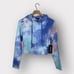 Wildfox Painted Sky Ivy Tie Dye Cropped Hoodie Size Medium NEW